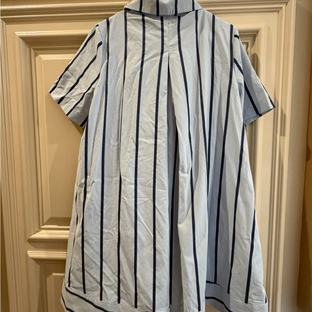 English Factory Stripe A-line Shirt Dress - Picture 2 of 2